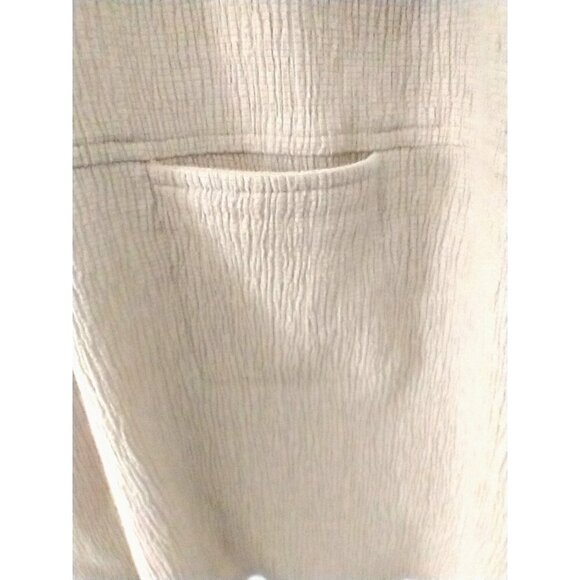 Dialogue Tunic Crinkle Cotton Blend Drop Shoulder Long Sleeves Relaxed Fit - 2X - Picture 3 of 8